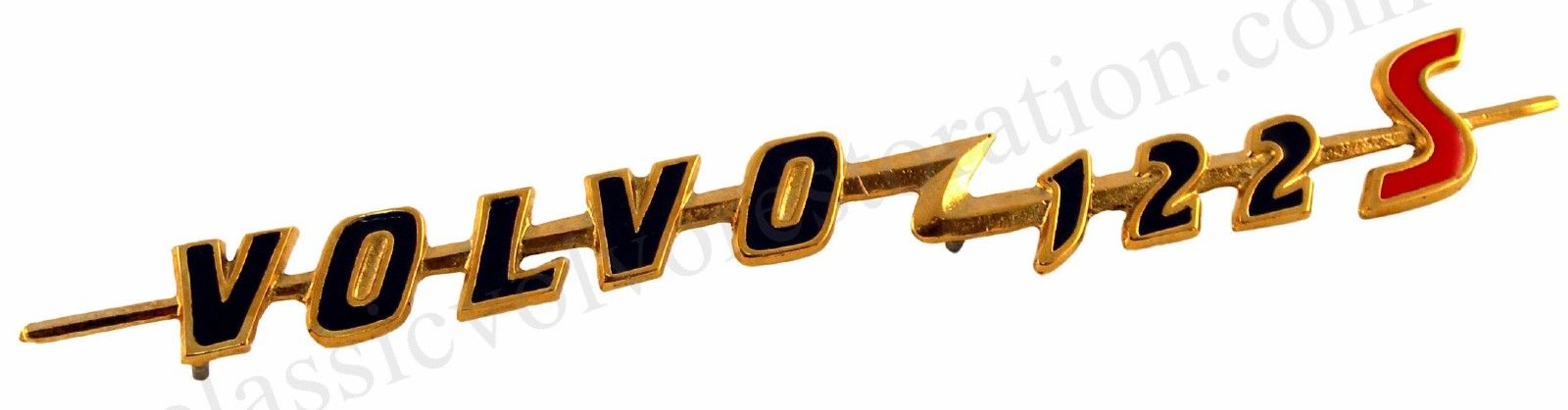 Emblème « Volvo 122S » pour Volvo Amazon