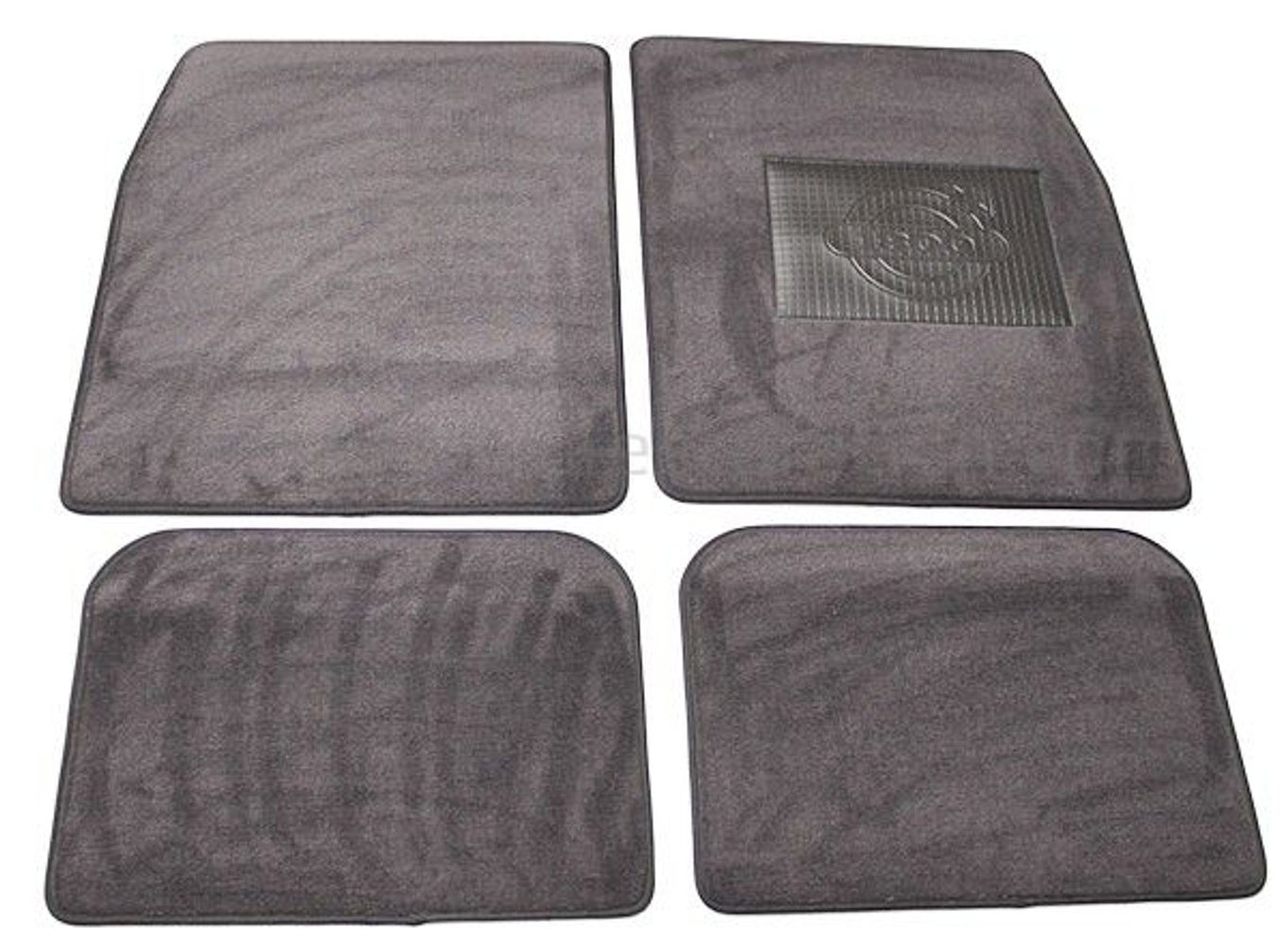 Jeu tapis accessoire gris textile