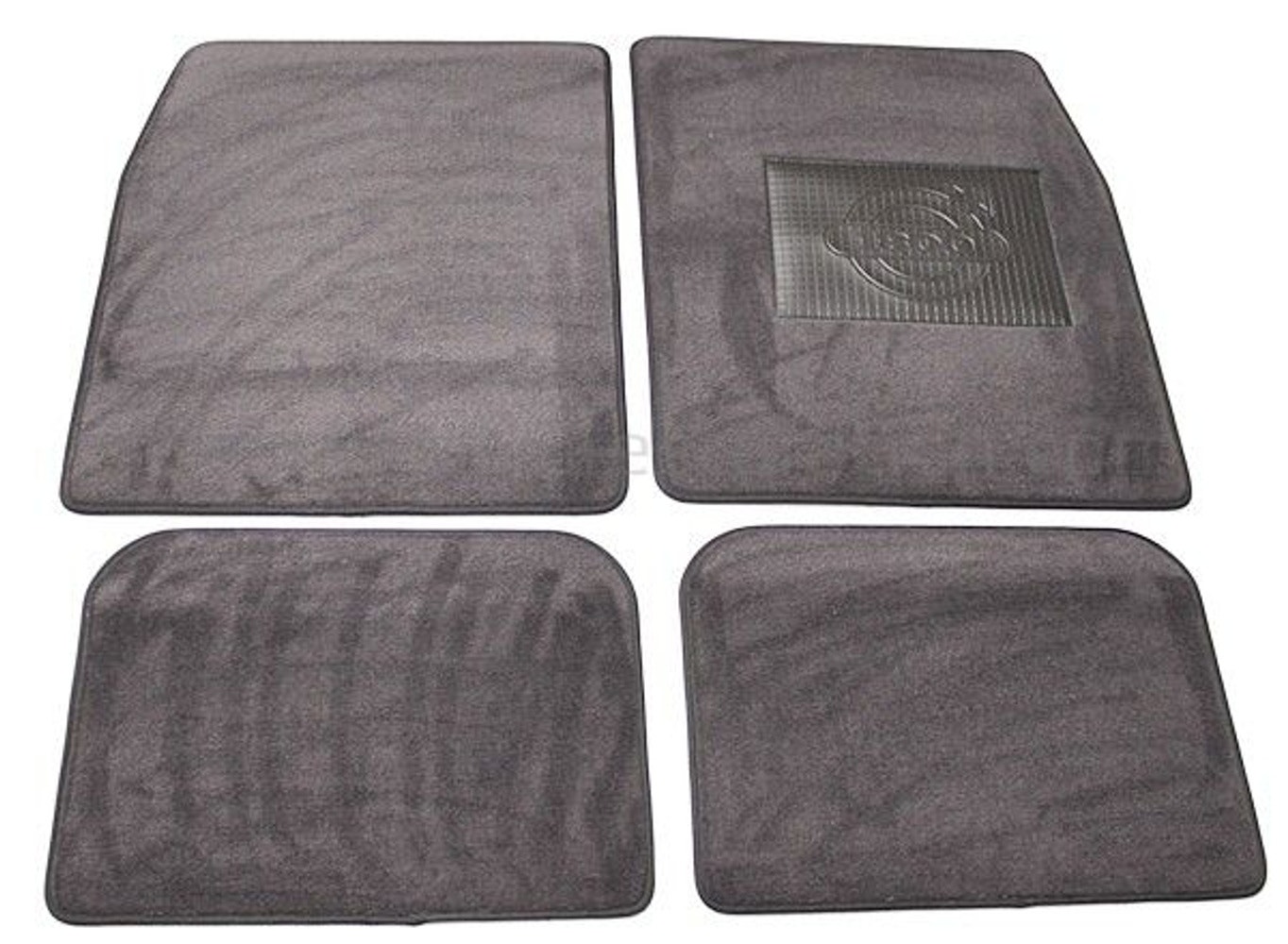 Jeu tapis accessoire gris textile