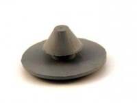 Bouton caoutchouc tapis gris