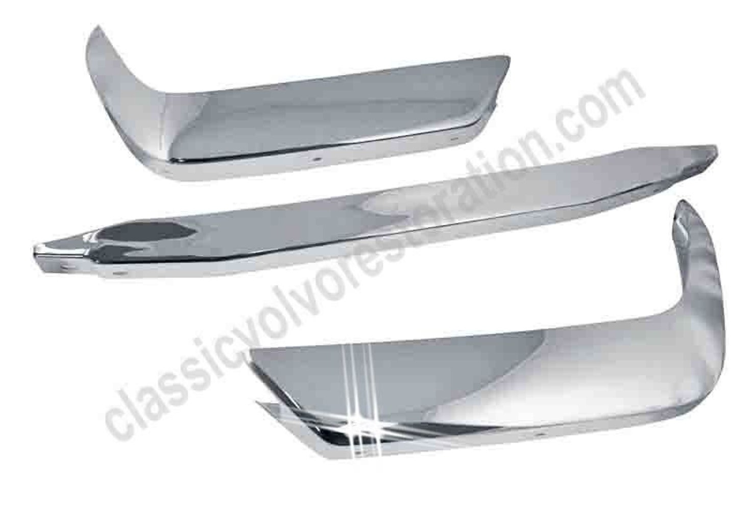 Kit pare-chocs chromé av/arr