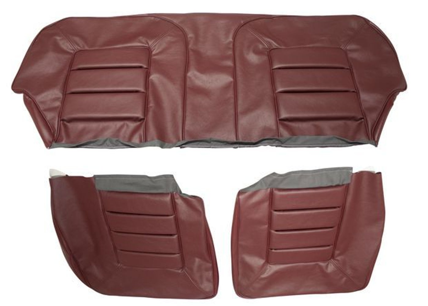 Garniture siège arrière rouge vin