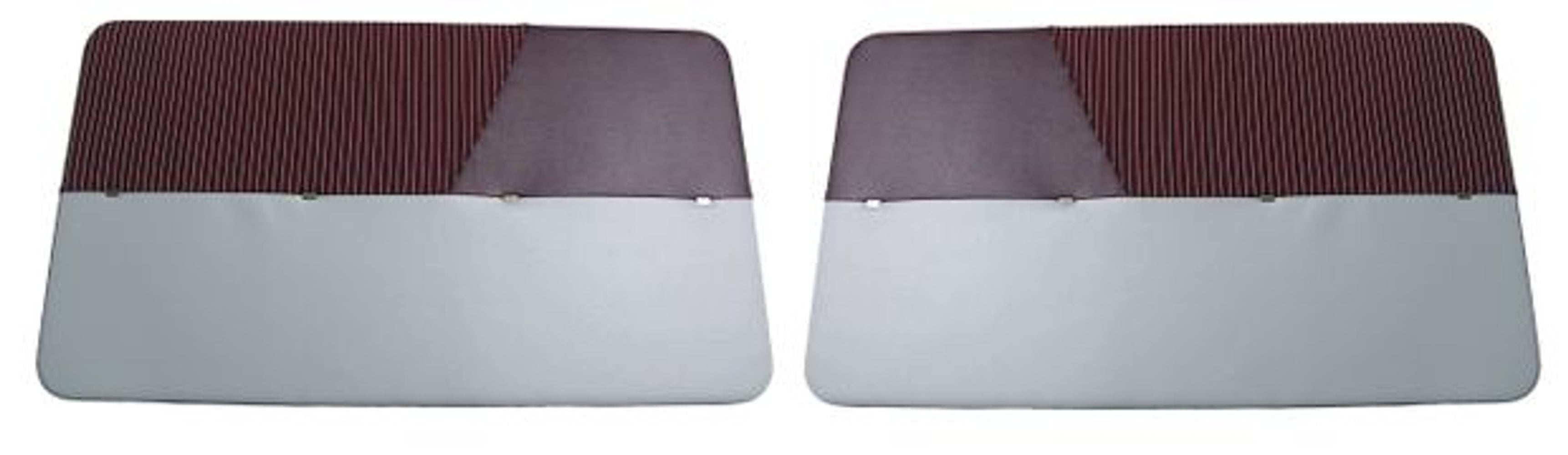 Panneaux de porte pour Volvo PV444E-K 1953-57 rouge/gris