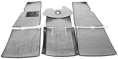 Jeu de tapis pour Volvo PV444, en textile gris