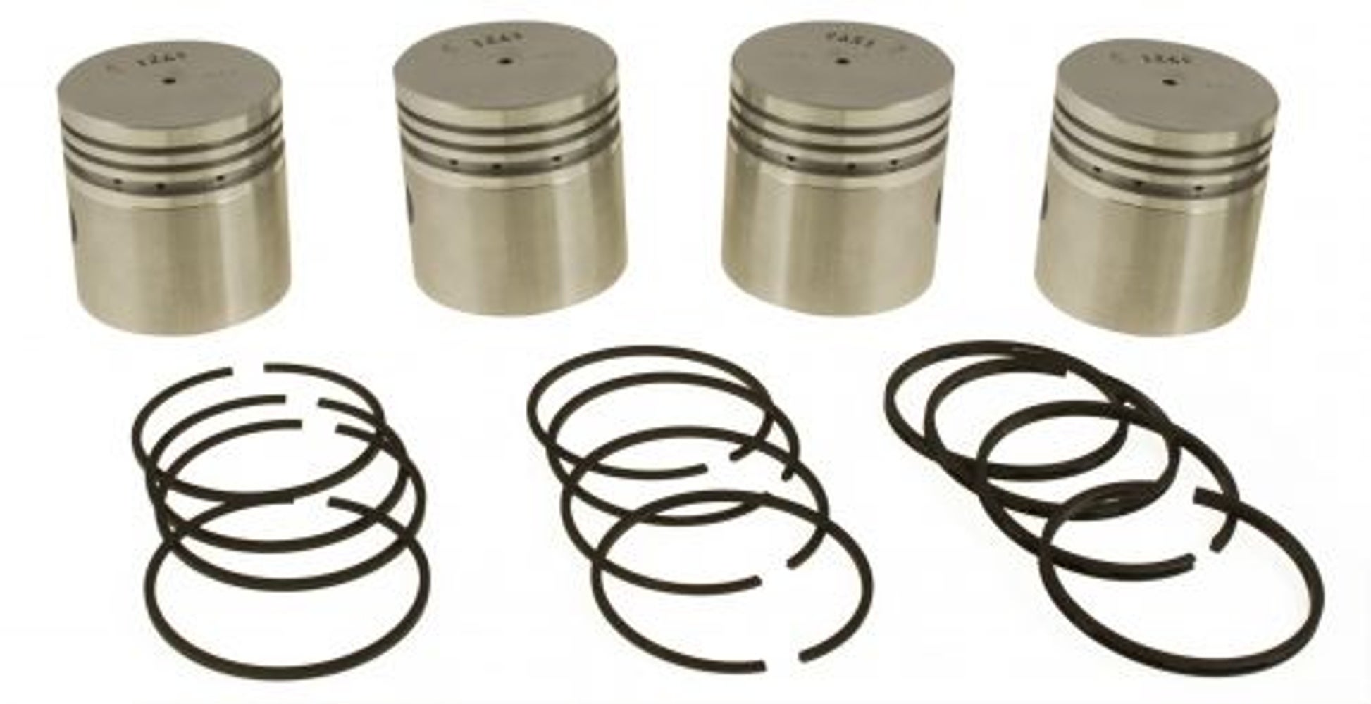 Ensemble piston avec segments B4B standard pour Volvo PV444, Duett