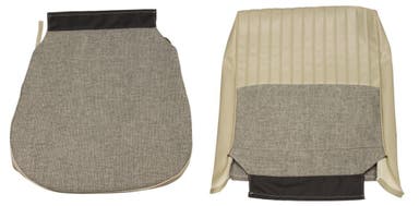 Revêtement de siège avant pour Volvo Amazon 4 portes 1959-60, gris/blanc