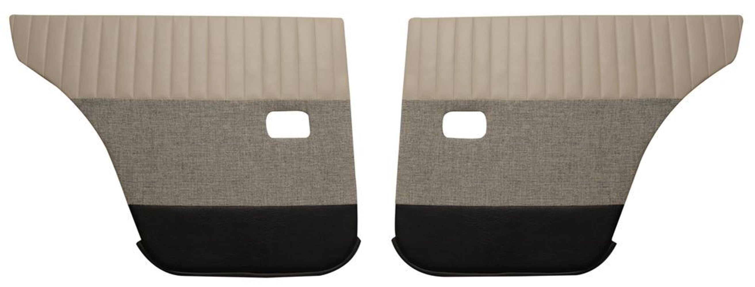 Panneaux de porte arrière pour Volvo Amazon 4 portes 1959-60, beige/gris/noir