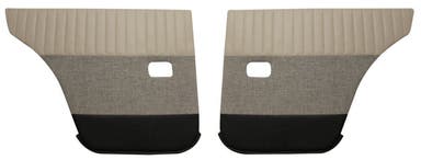 Panneaux de porte arrière pour Volvo Amazon 4 portes 1959-60, beige/gris/noir