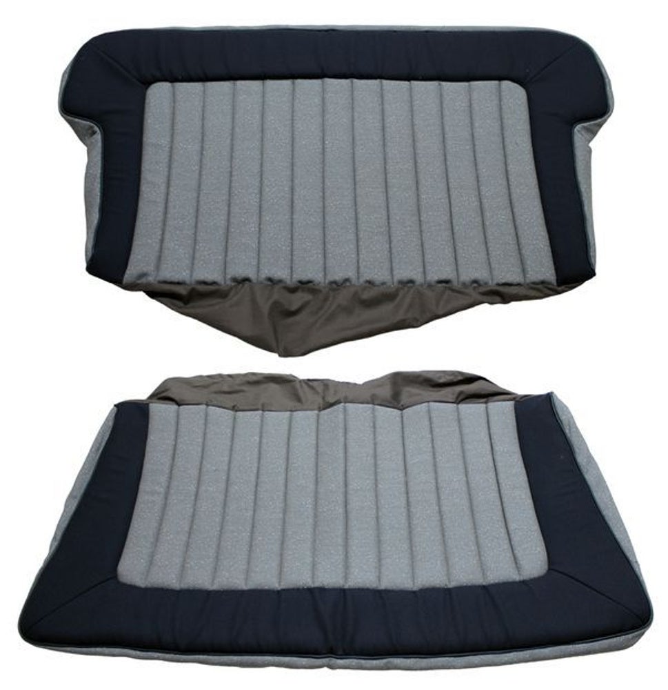 Garniture de siège arrière pour Volvo PV444KS 1956-57 gris/bleu