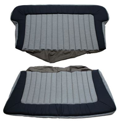 Garniture de siège arrière pour Volvo PV444KS 1956-57 gris/bleu