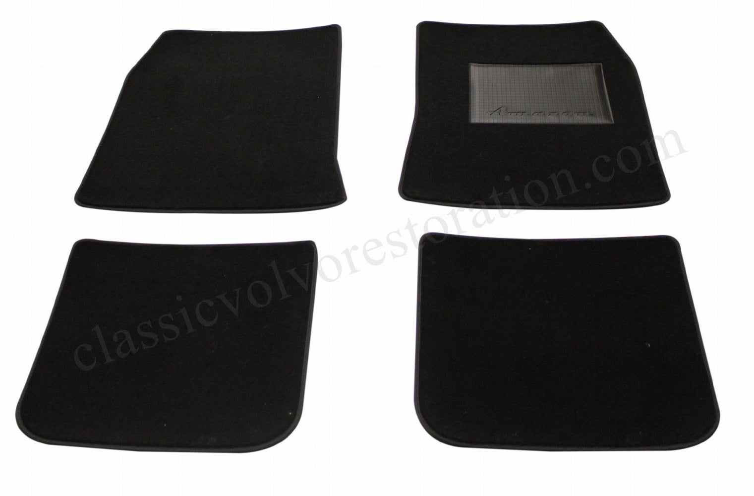 Ensemble de tapis et accessoires pour Volvo Amazon 1962-70, textile noir (conduite à droite)