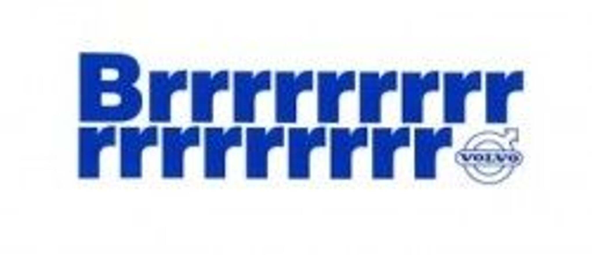 Décalcomanie Volvo air conditionné Brrrrr...