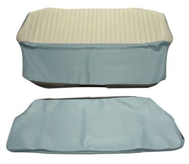 Garniture de siège arrière pour Volvo PV544A 1958-60 US bleu/beige Alt. 2