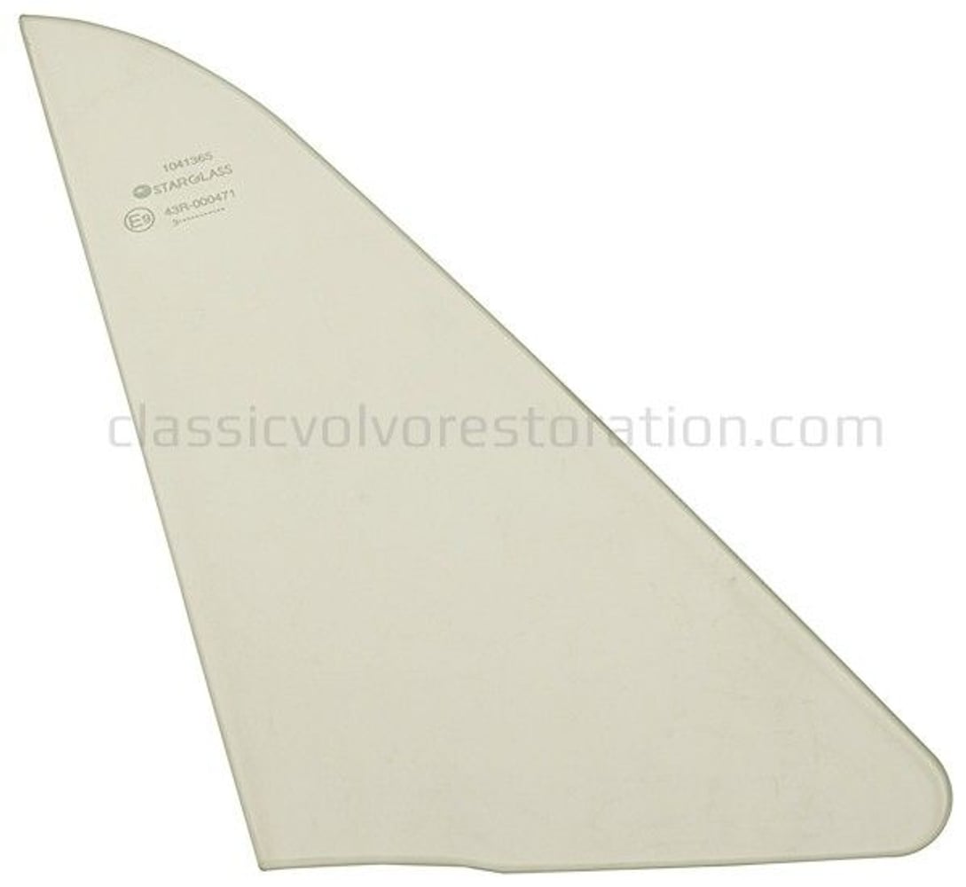 Vitre de ventilation compatible avec Volvo 1800 et 1800S, côté droit.