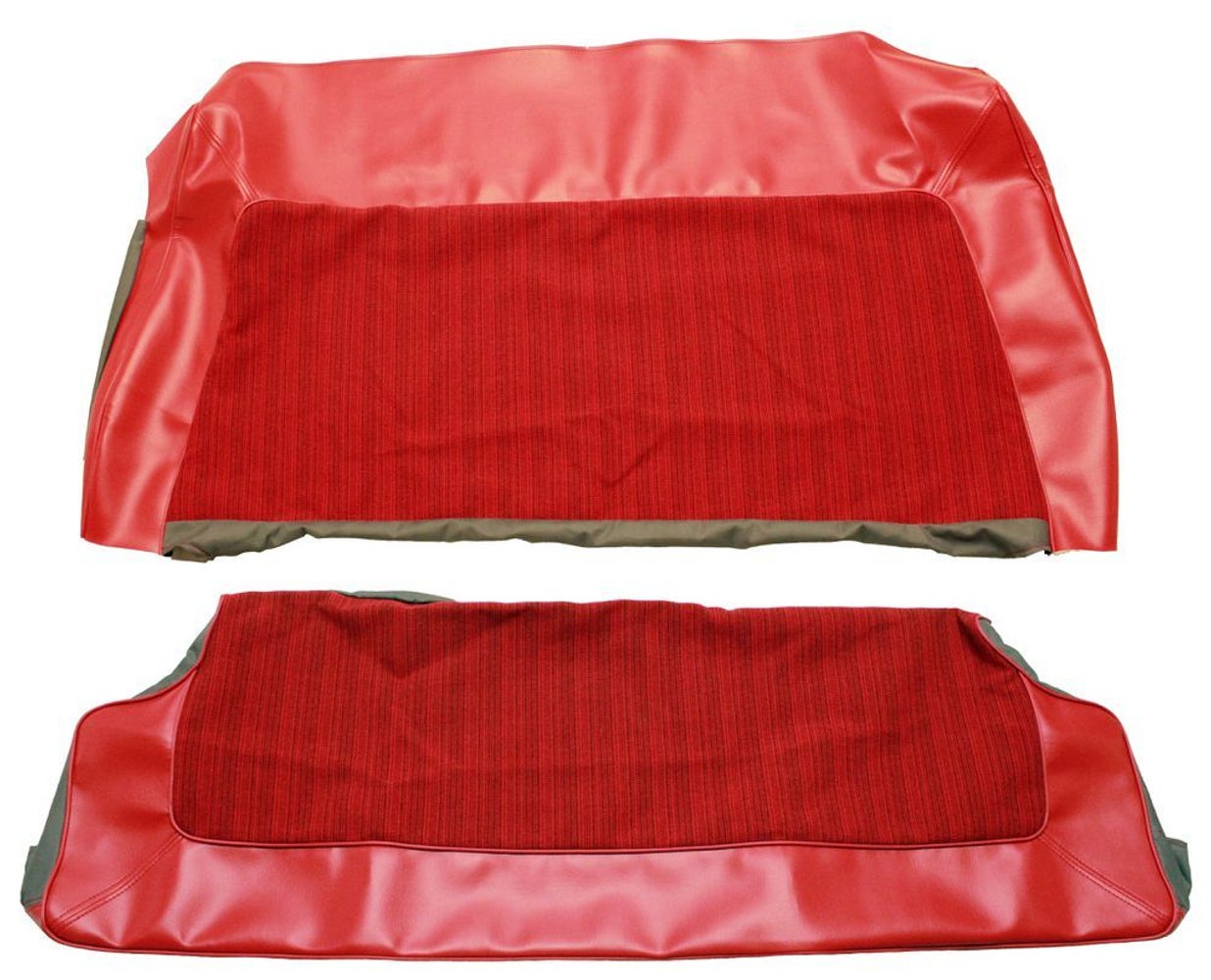 Garniture de siège arrière pour Volvo Amazon 2d 1962-63 rouge ch 25200-