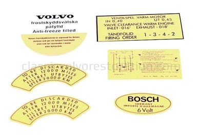 Jeu d'autocollants pour Volvo B16B