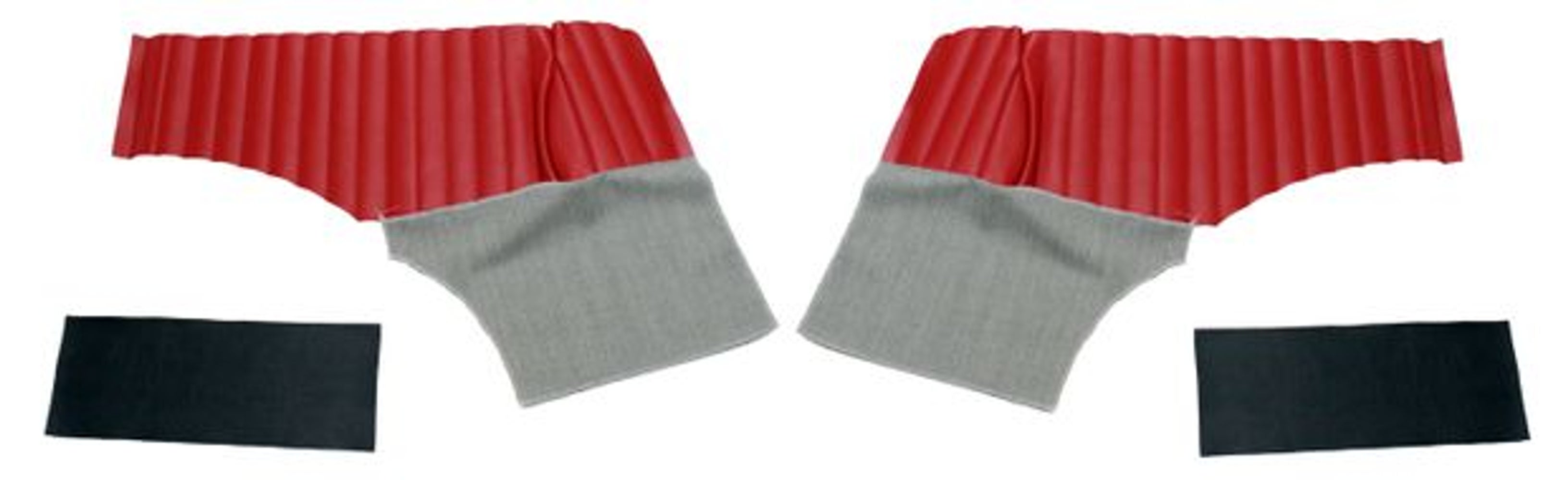 Panneaux arrière pour Volvo PV544A 1958-60, rouge/gris