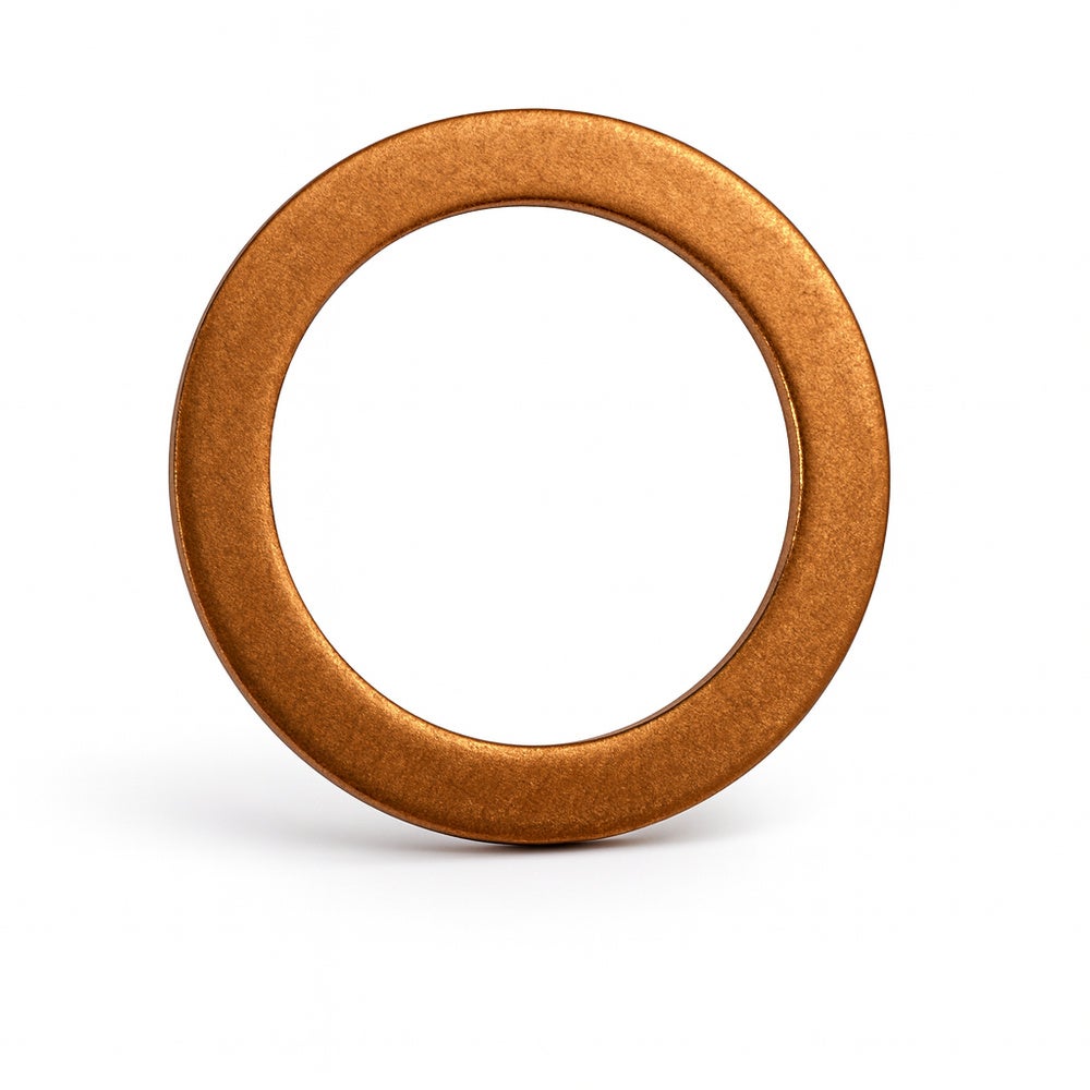 Rondelle en cuivre 13,3 x 18,7 x 1,25 mm pour Volvo PV444, PV544, Duett, Amazon, Amazon Kombi — bild 2 av 2