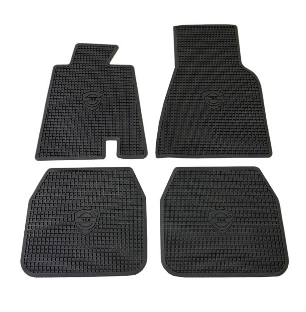 Jeu de tapis de sol en caoutchouc noir pour Volvo 164 (1968-1971). — bild 3 av 4