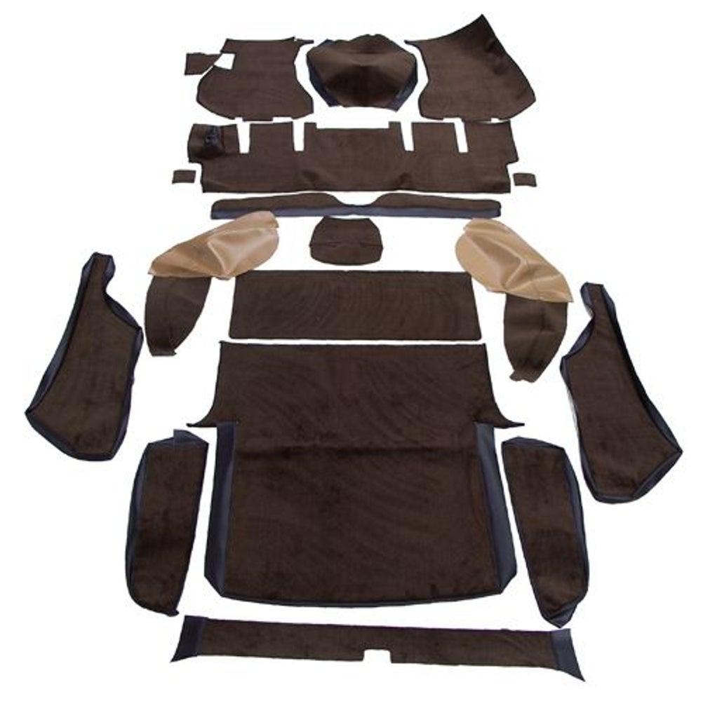 Jeu de tapis pour Volvo 1800ES, textile marron/or (conduite à droite)