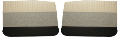 Panneaux de porte avant pour Volvo Amazon 4 portes 1959-60, beige/gris/noir