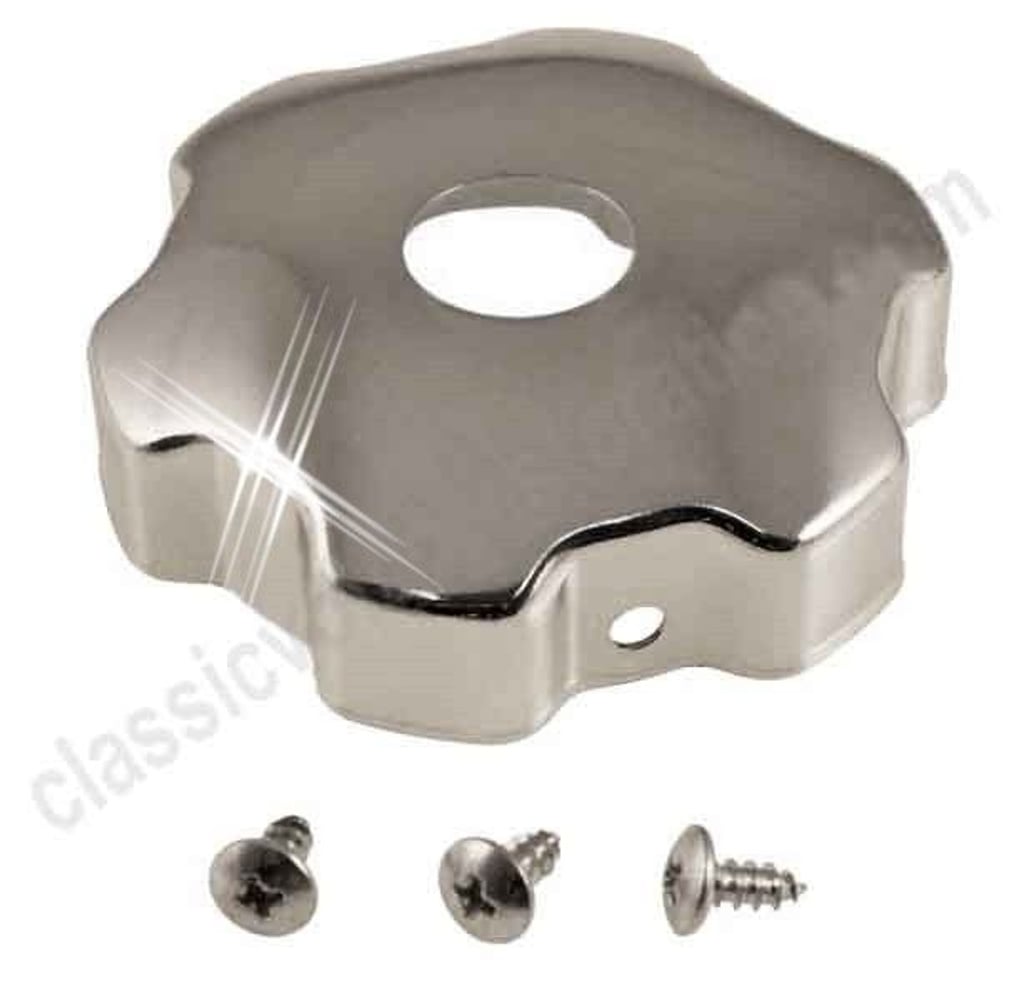 Capot de bouchon d'huile chromé