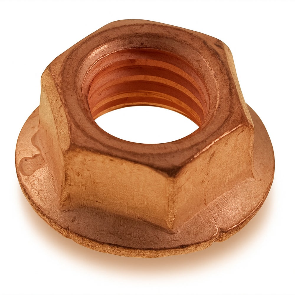 Collecteur d'écrou UNC 3/8-16x5/16" (7,5 mm) en cuivre pour Volvo Amazon, Amazon Kombi — bild 1 av 2