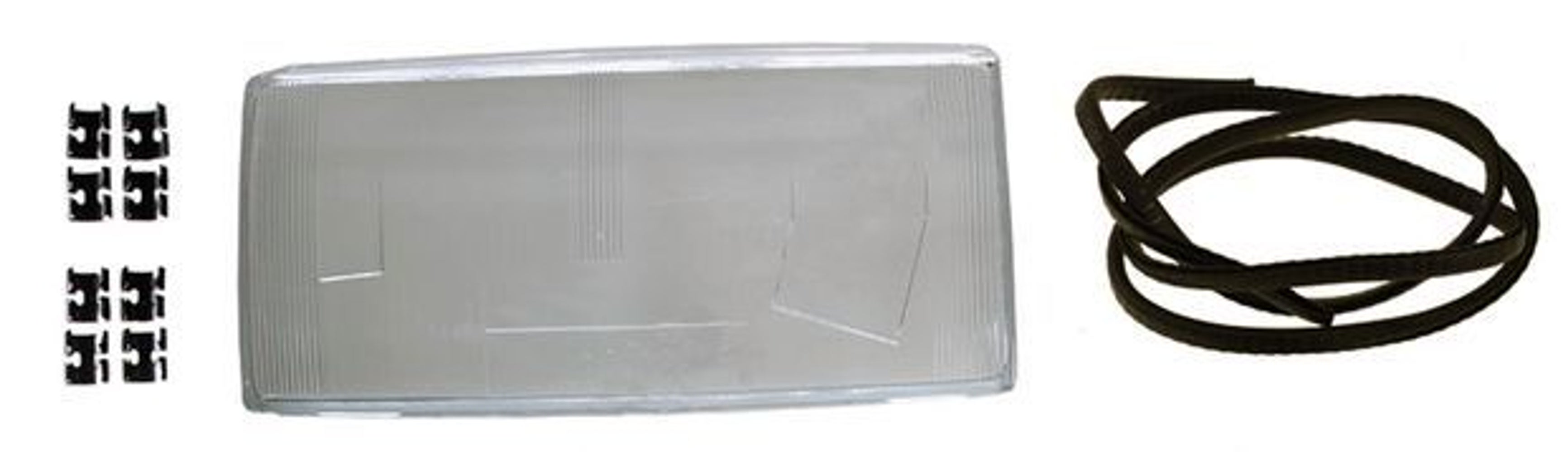 Phare avant gauche en verre pour Volvo 740 et 760 (1982-1989).