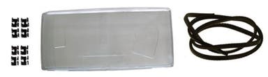 Phare avant gauche en verre pour Volvo 740 et 760 (1982-1989).