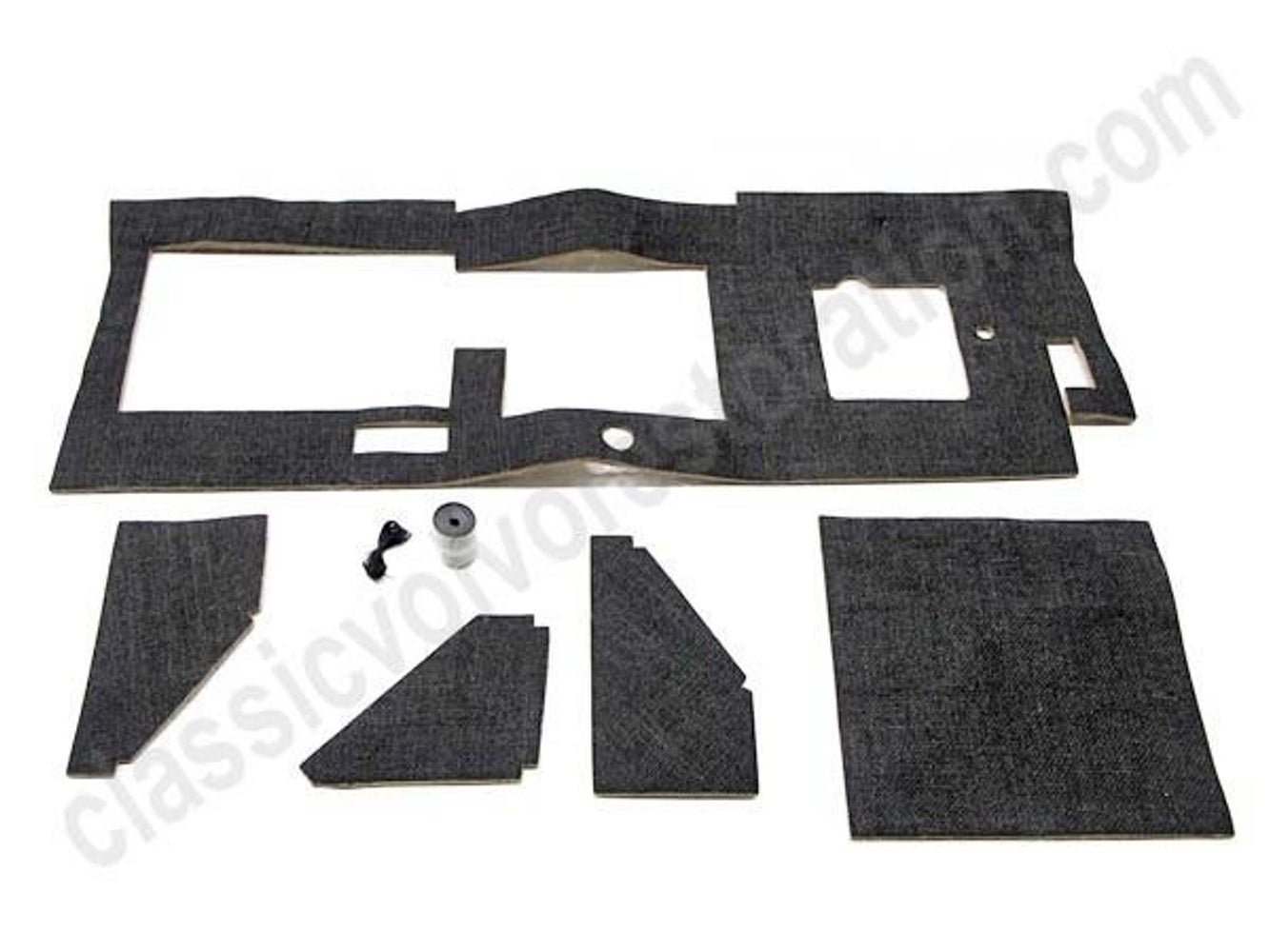Moquette de cloison Volvo P1800 1964–1973 Noir