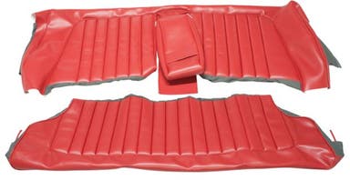 Garniture de siège arrière pour Volvo Amazon 2d 1962-63 US rouge ch -25199