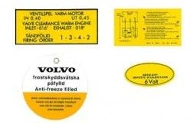 Jeu d'autocollants pour Volvo B16A