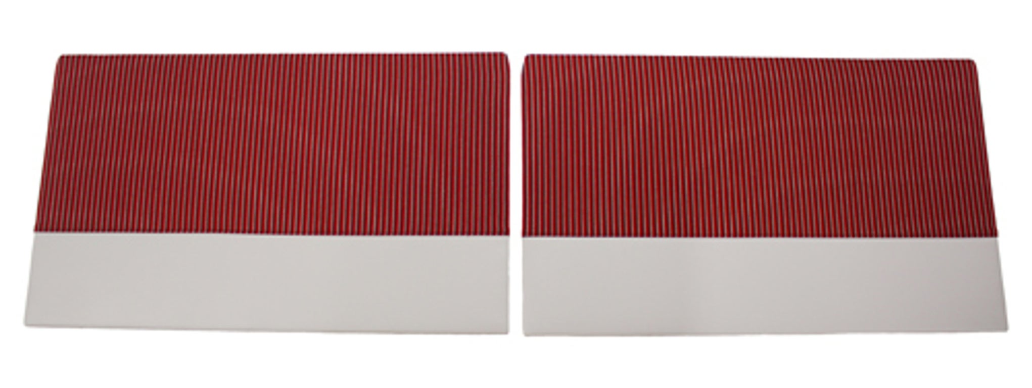 Panneau de porte rouge/gris