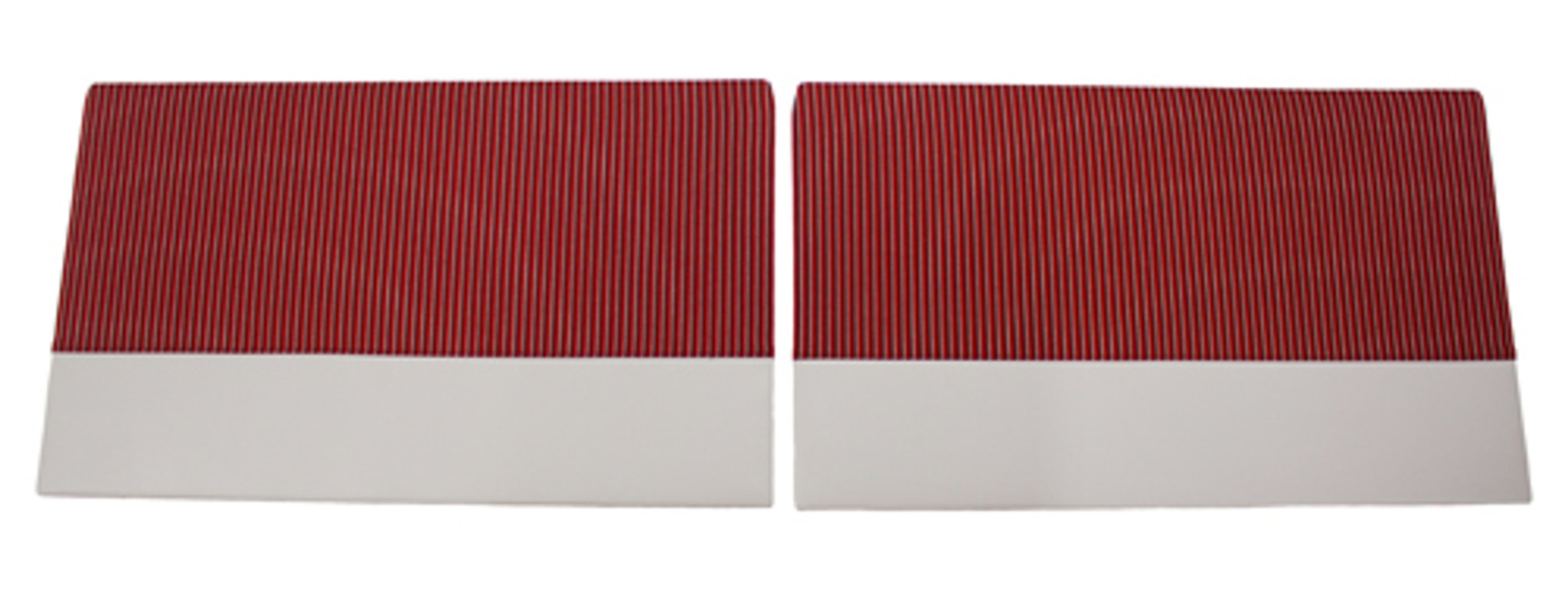 Panneau de porte rouge/gris