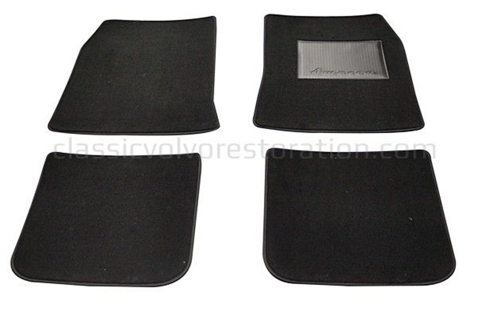 Ensemble de tapis et accessoires pour Volvo Amazon 1962-70, textile noir (conduite à droite) — bild 2 av 2