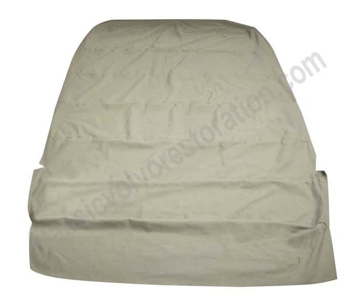 Ciel de toit tissu gris floqué