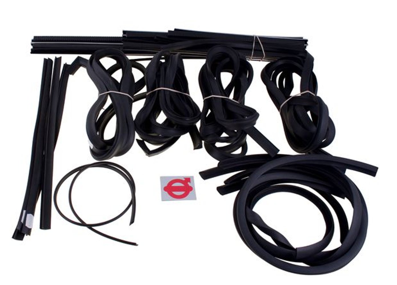 Kit de caoutchouc et de rail de guidage pour Volvo Amazon 4D sans bandes textiles