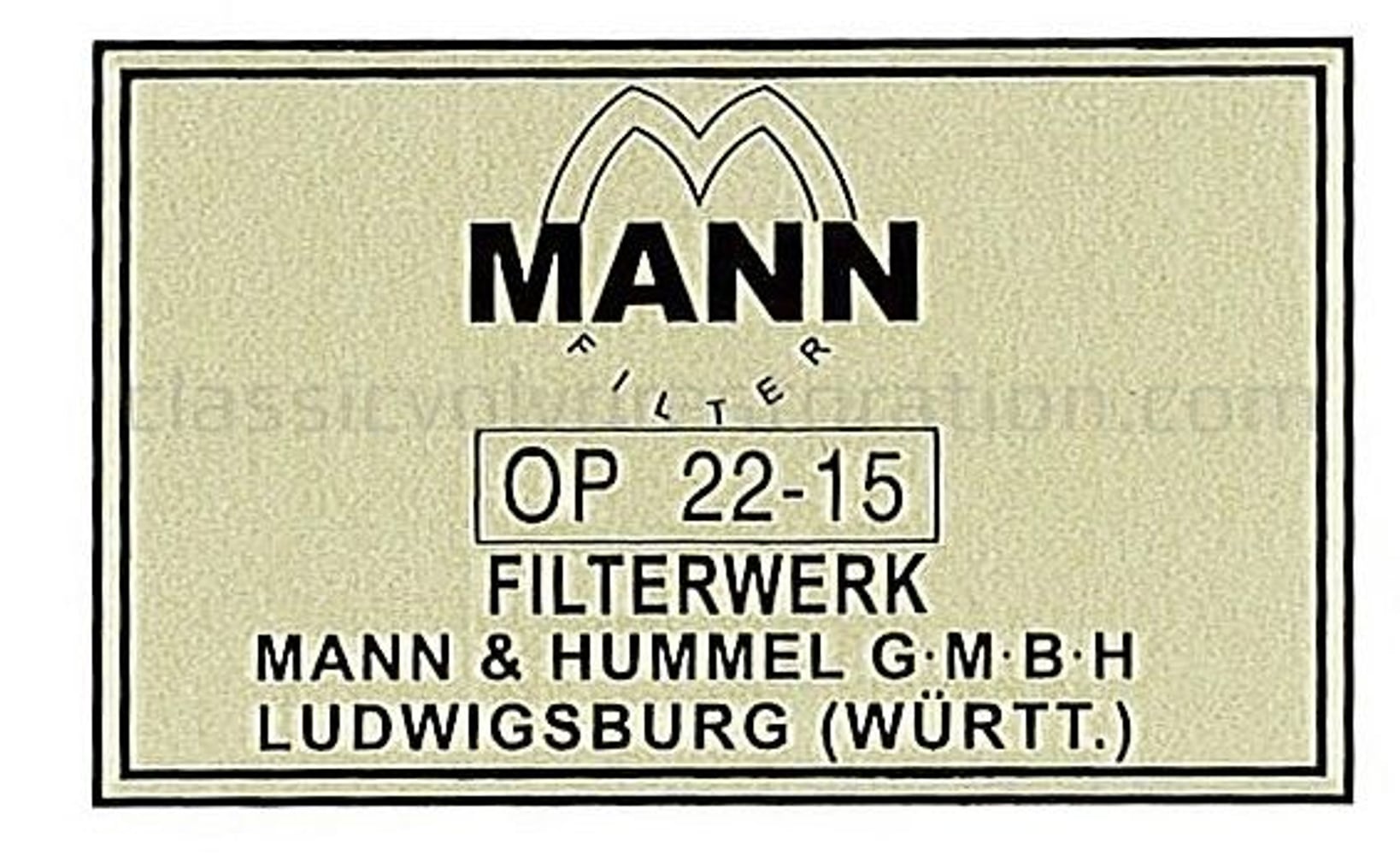 Décalque filtre à huile Volvo B4B