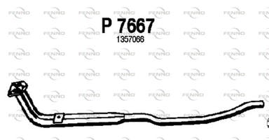 Tuyau d'échappement pour Volvo 240, 245, 260, 265