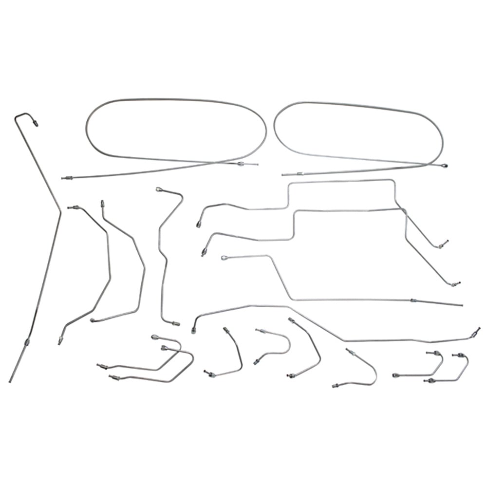 Kit de conduites de frein pour Volvo 1800E, 1800ES 1970-73, VST, 18 pièces