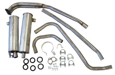 Système d'échappement pour Volvo 140, 1967-73, B18A, B18B, B18D, B20A, B20B, B20D