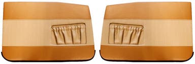 Panneaux de porte avant pour Volvo Amazon 4 portes, 1960-61, marron