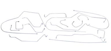 Kit de conduites de frein pour Volvo 140 (1971 - début 1973), VST