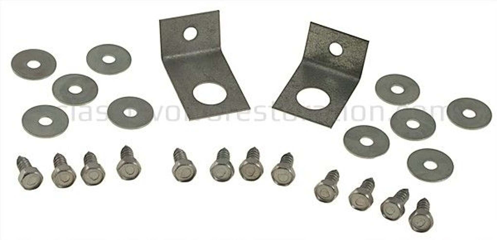 Montageset Spatlappen Volvo PV achterzijde