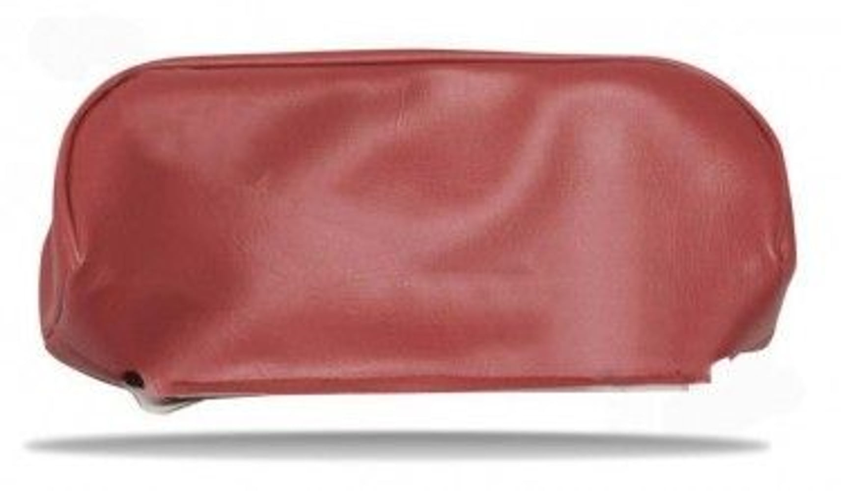 Housse appui-tête cuir rouge