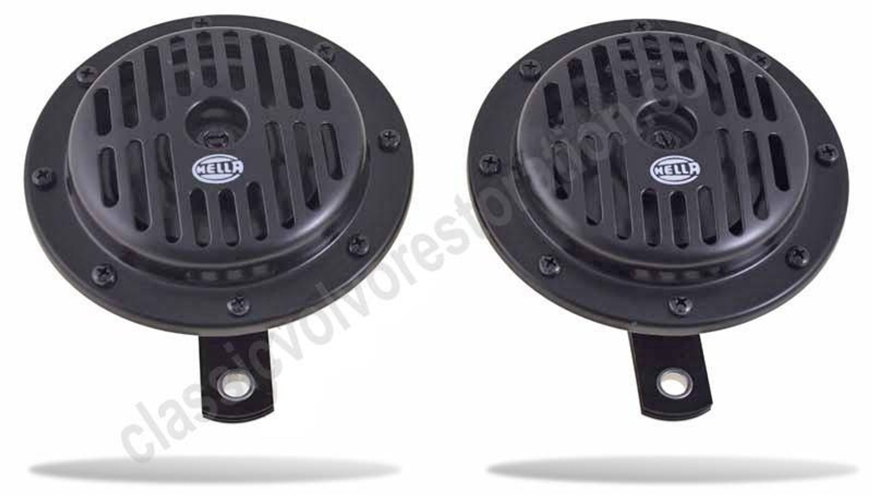 Klaxon Hella noir 12 V pour Volvo PV544, Duett