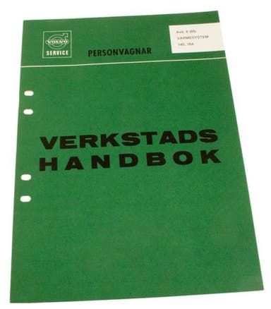 Manuel d'atelier Système de chauffage pour Volvo 140, 164 suédois