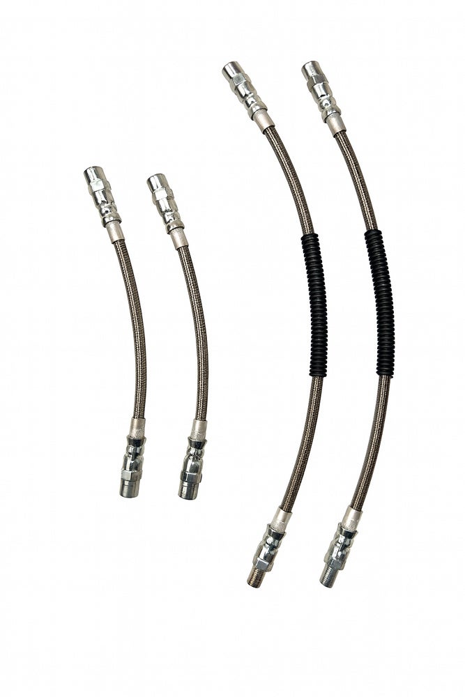 Kit de flexibles de frein pour Volvo 850, S70, V70, C70, 2WD -15", tressés métalliques
