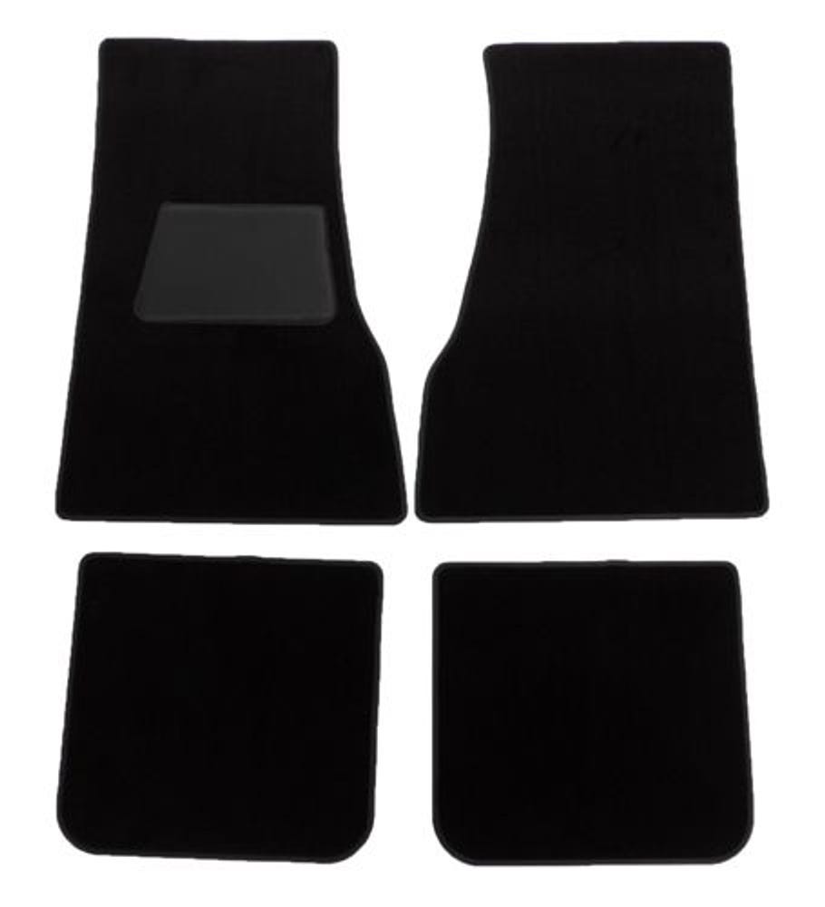 Ensemble de tapis et accessoires pour Volvo 140 1973-74, en textile noir