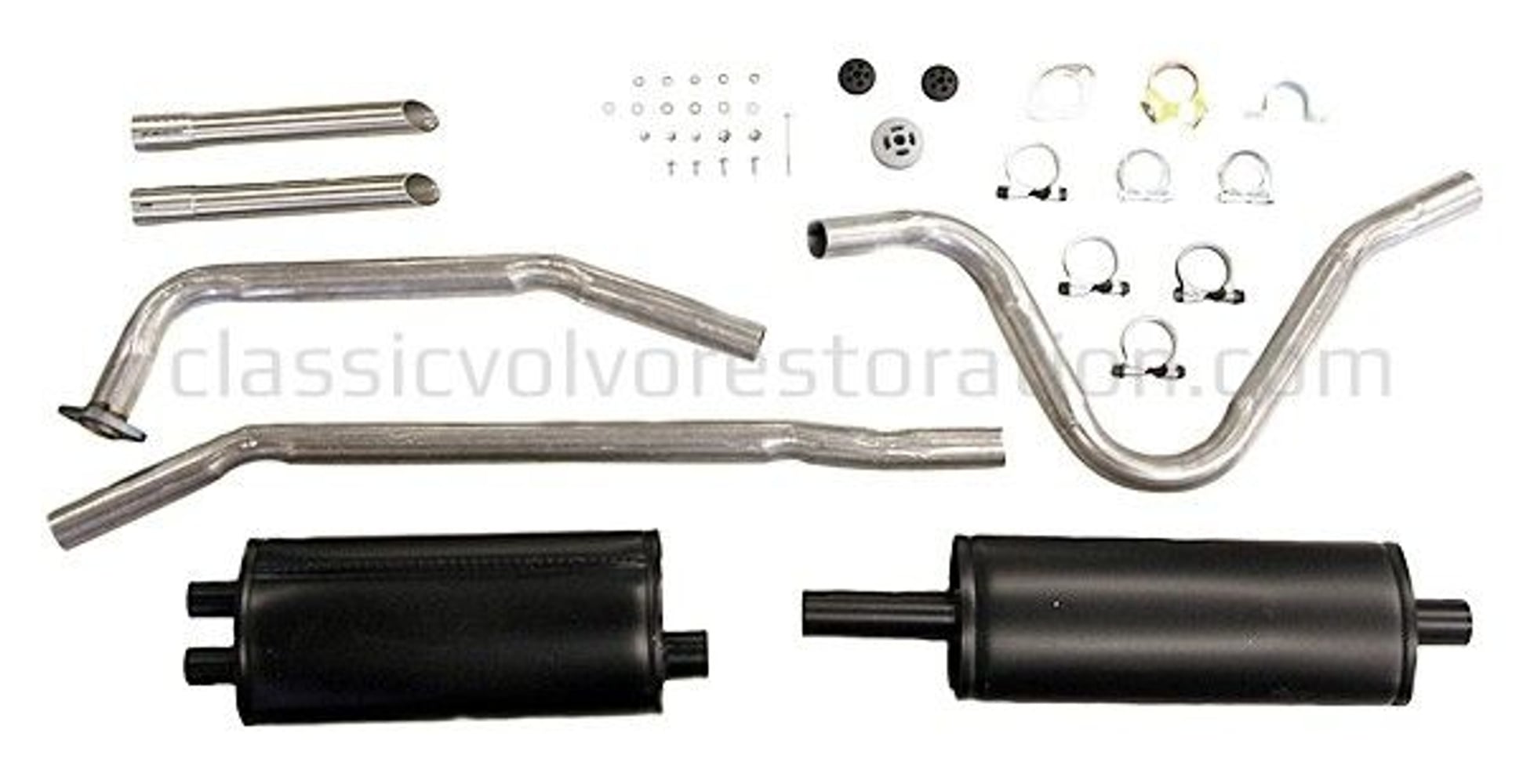 Système d'échappement monotube pour Volvo 1800, 1961-65
